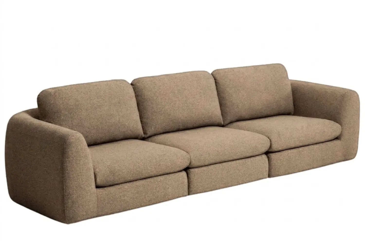 Kave Home Hnědá čtyřmístná pohovka Vera 320 cm