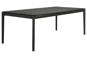 Ethnicraft Černý dubový jídelní stůl Bok 200 x 95 cm