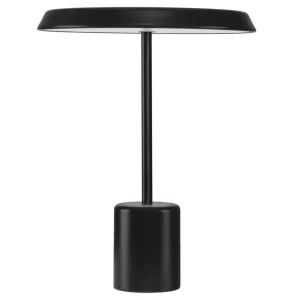 Nova Luce Černá kovová stolní LED lampa Ophelia