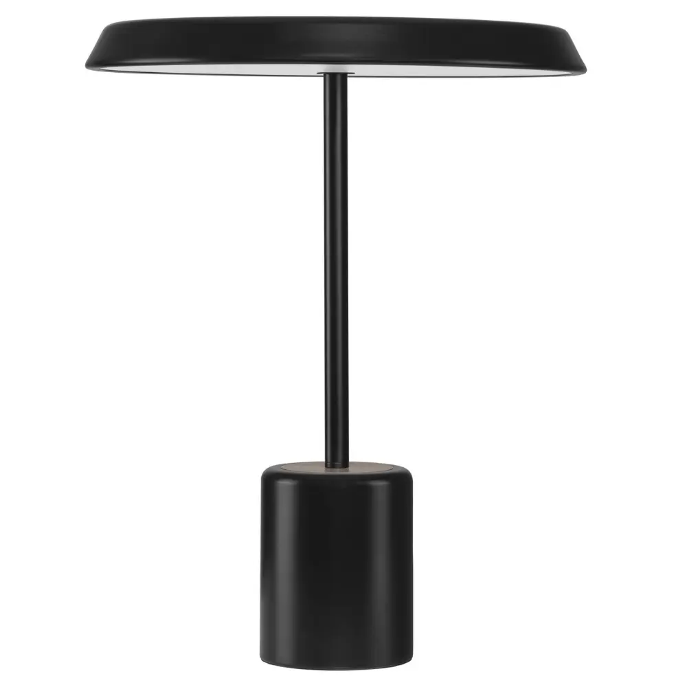 Nova Luce Černá kovová stolní LED lampa Ophelia