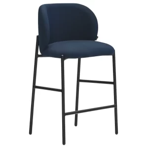 Teulat Modrá čalouněná barová židle Mogi 63 cm