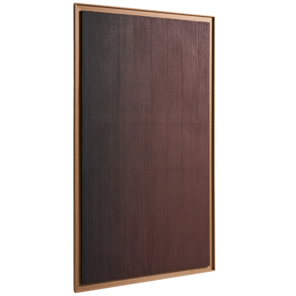 Kave Home Hnědý abstraktní obraz Breon 110 x 190 cm