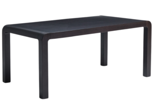 Kave Home Černý dřevěný rozkládací jídelní stůl Erisia 180/230 x 100 cm