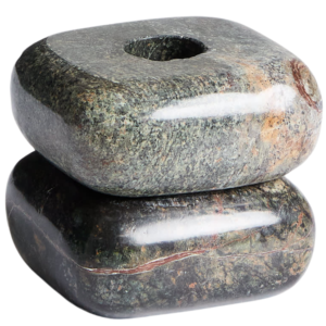 Kave Home Zelený mramorový svícen Liren 8 cm