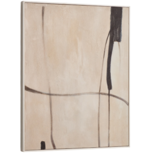 Kave Home Béžový abstrakní obraz Meril 80 x 100 cm