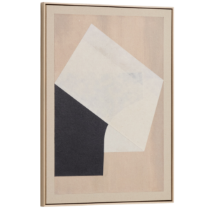 Kave Home Béžový abstraktní obraz Varo 50 x 70 cm