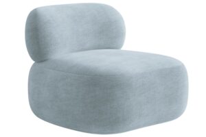 Micadoni Světle modré otočné křeslo Aura