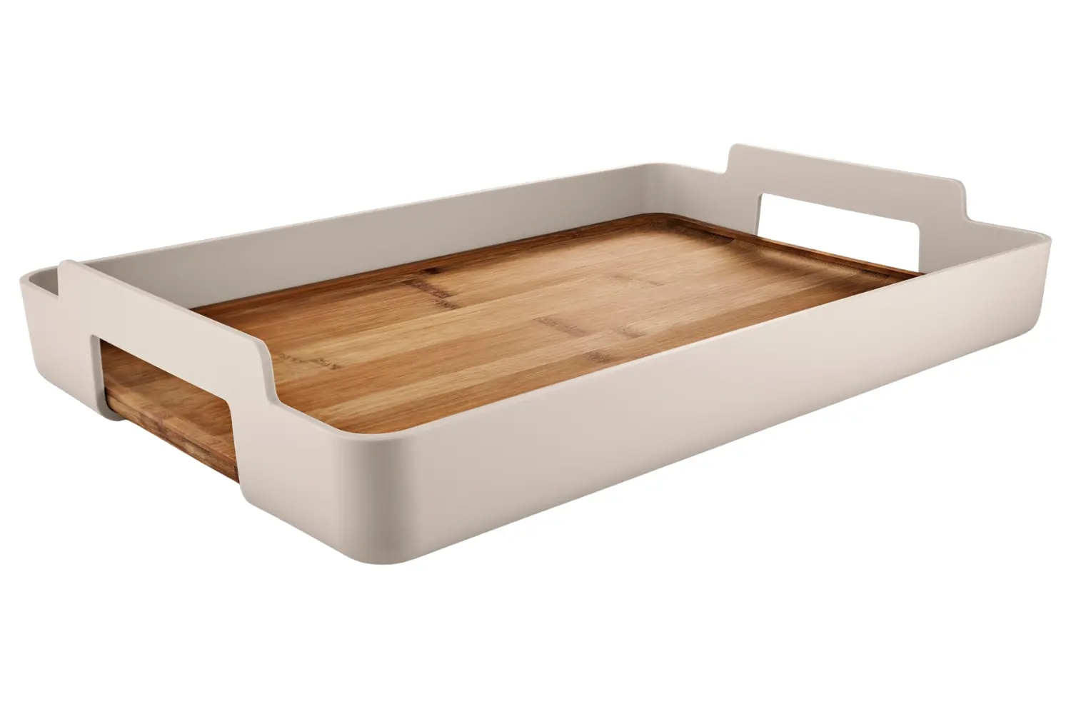Eva Solo Béžový bambusový servírovací podnos Nordic Kitchen 50 x 34 cm