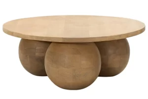 NovaNook Dřevěný konferenční stolek Moxie ⌀80 cm