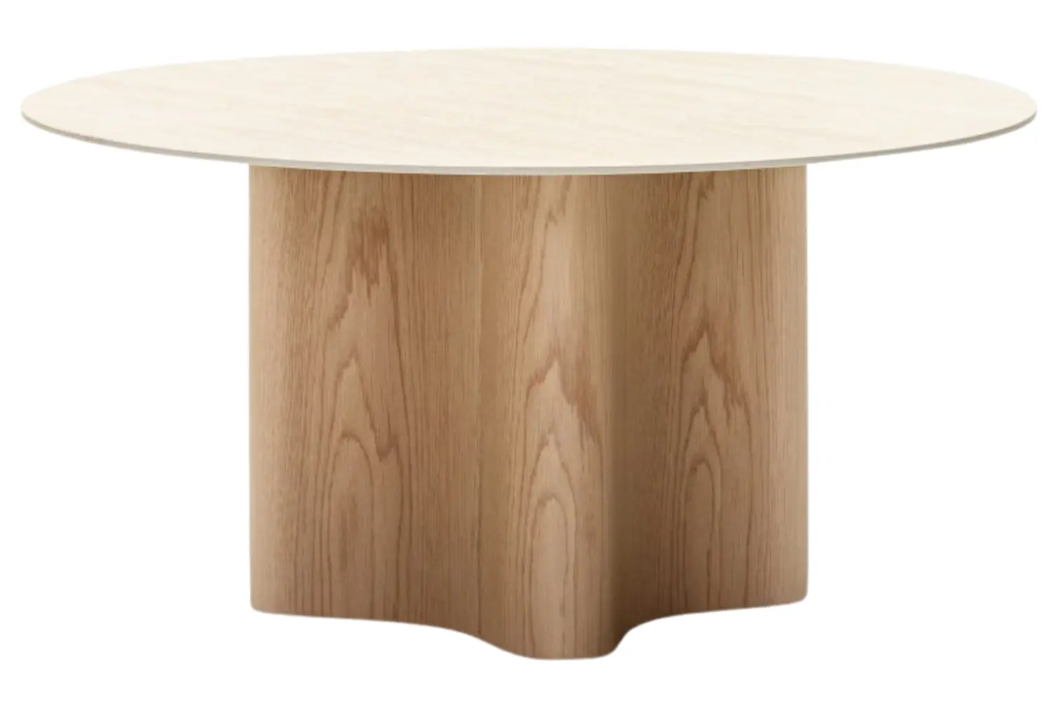 NovaNook Travertinový konferenční stolek Lesund ⌀90 cm