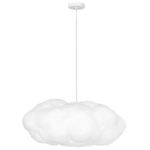 Nova Luce Bílé závěsné světlo Cloud 80 cm