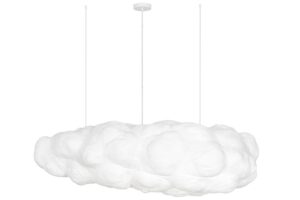 Nova Luce Bílé závěsné světlo Cloud 150 cm